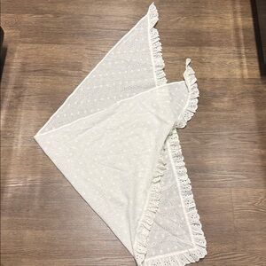 Vintage Ruffle White Eyelet Apron/Wrap